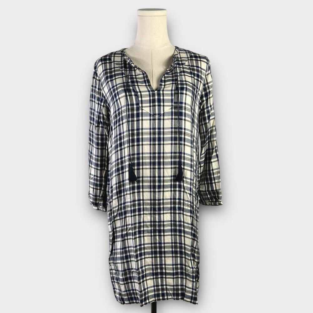 Madewell Artiste Plaid Shift Dress